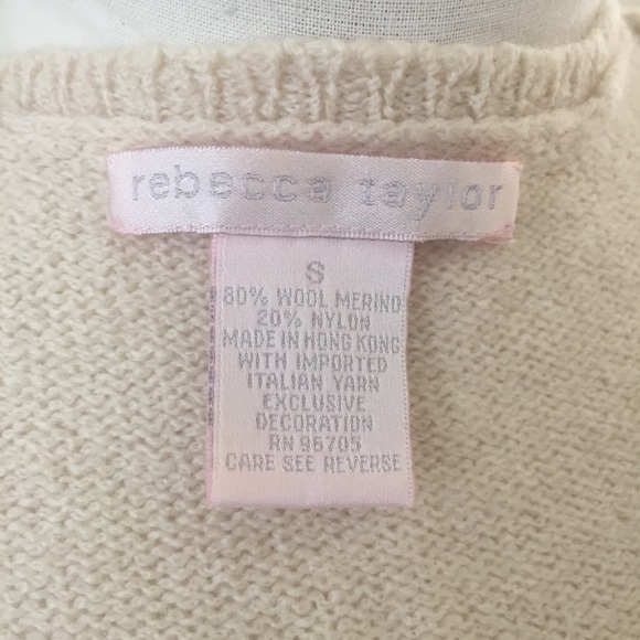 Rebecca Taylor Wool Blend Ruffle Cardigan, Sz S - Picture 5 of 8